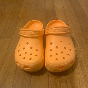 Orange Crocs